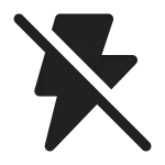 Flash Off SVG Icon